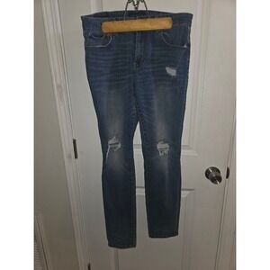 Aeropostale  Distressed Skinny Jeans Blue Denim 33/32